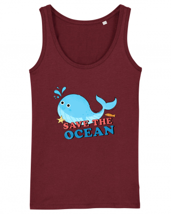 Save the Ocean Burgundy