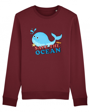 Save the Ocean Burgundy