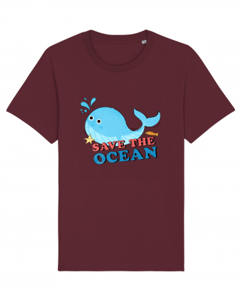 Save the Ocean Burgundy