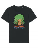 Save Trees, They will Save You Tricou mânecă scurtă Unisex Rocker