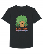 Save Trees, They will Save You Tricou mânecă scurtă guler larg Bărbat Skater