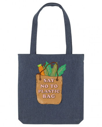 Say No to Plastic Bag Midnight Blue