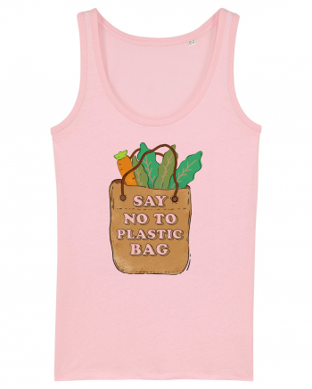 Say No to Plastic Bag Cotton Pink