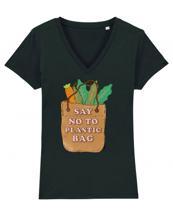 Say No to Plastic Bag Black