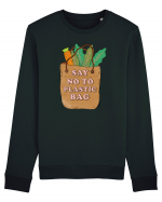 Say No to Plastic Bag Bluză mânecă lungă Unisex Rise