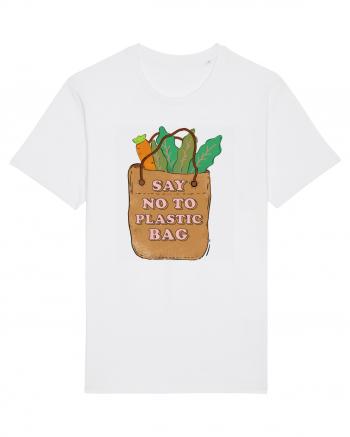 Say No to Plastic Bag White