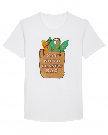 Say No to Plastic Bag White