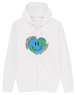 Treat the Earth with Kindness Hanorac cu fermoar Unisex Connector