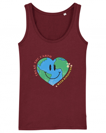 Treat the Earth with Kindness Burgundy