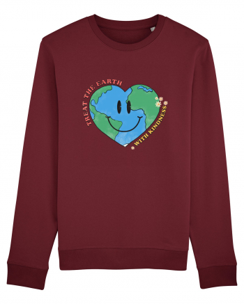 Treat the Earth with Kindness Burgundy