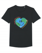 Treat the Earth with Kindness Tricou mânecă scurtă guler larg Bărbat Skater