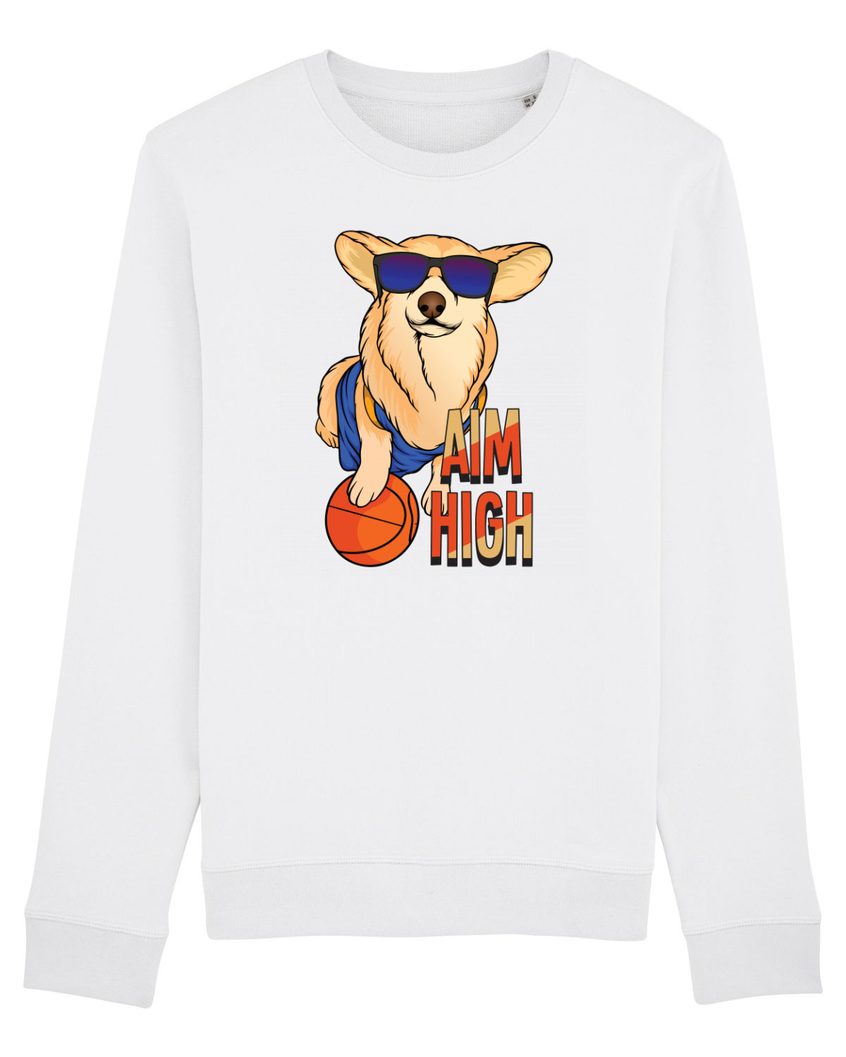 Bluză mânecă lungă Unisex Rise White