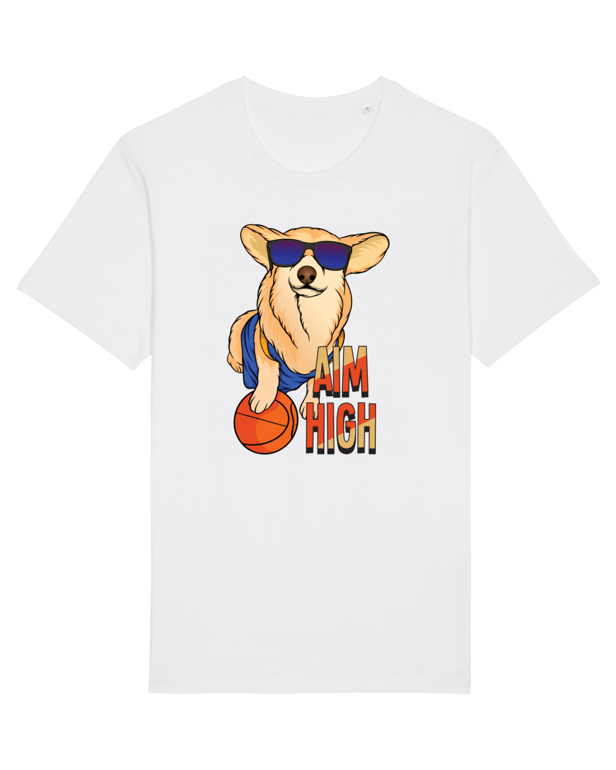 Tricou mânecă scurtă Unisex Rocker White