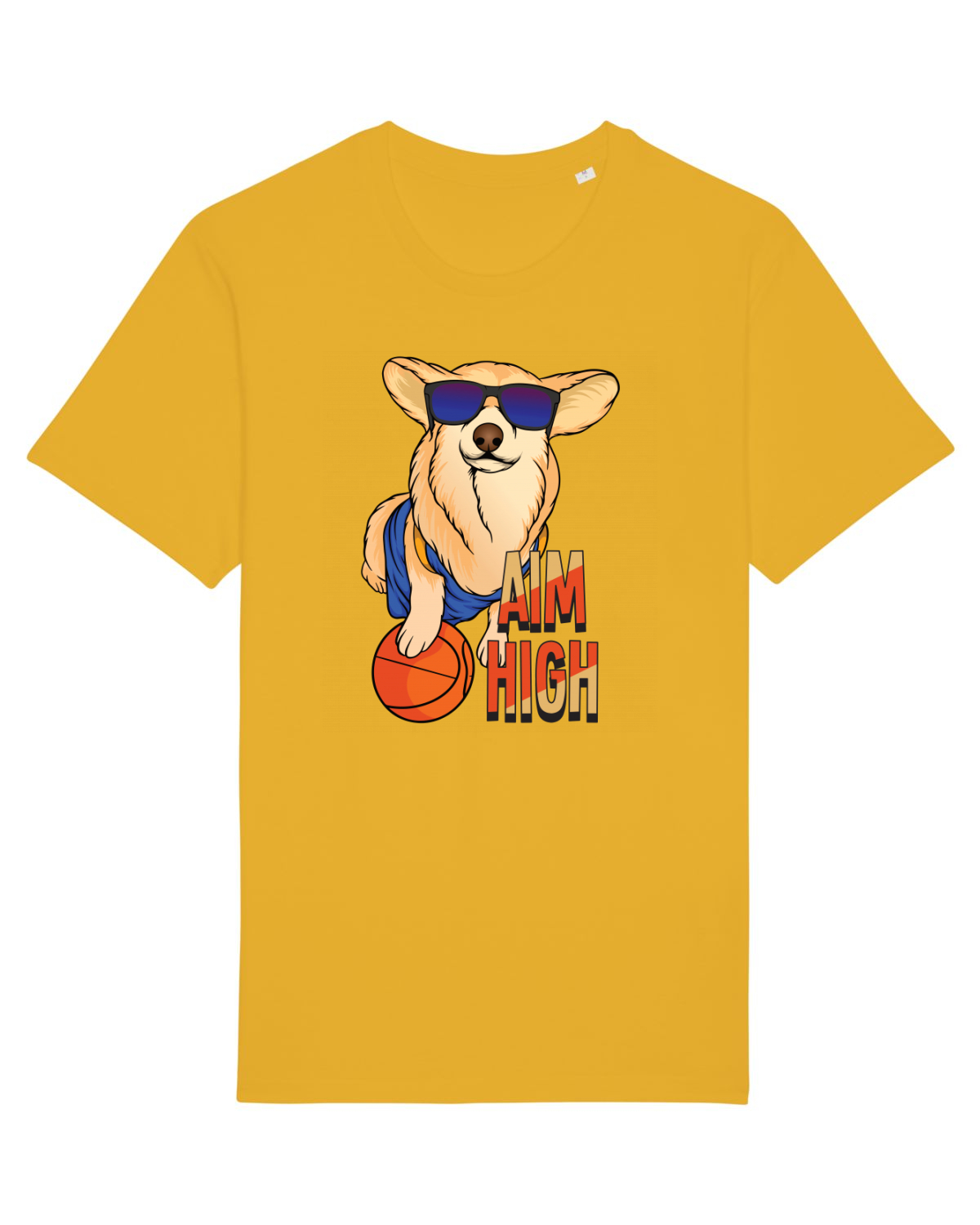 Tricou mânecă scurtă Unisex Rocker Spectra Yellow