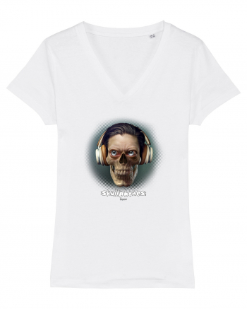Craniu cu căști- skullphones 01 ochi White