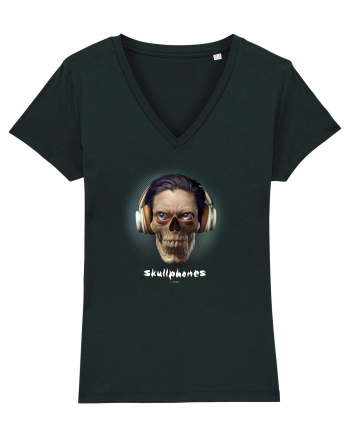 Craniu cu căști- skullphones 01 ochi Black
