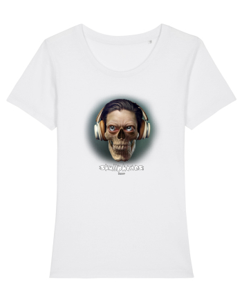 Craniu cu căști- skullphones 01 ochi White