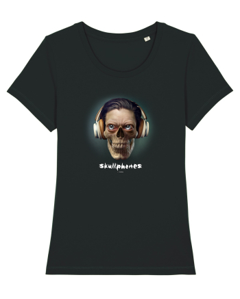 Craniu cu căști- skullphones 01 ochi Black