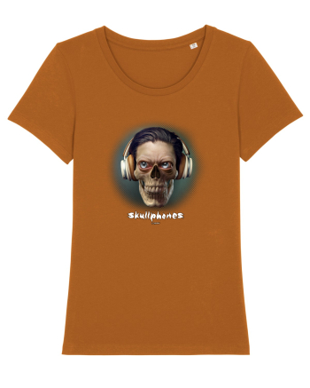 Craniu cu căști- skullphones 01 ochi Roasted Orange