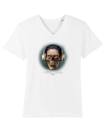 Craniu cu căști- skullphones 01 ochi White