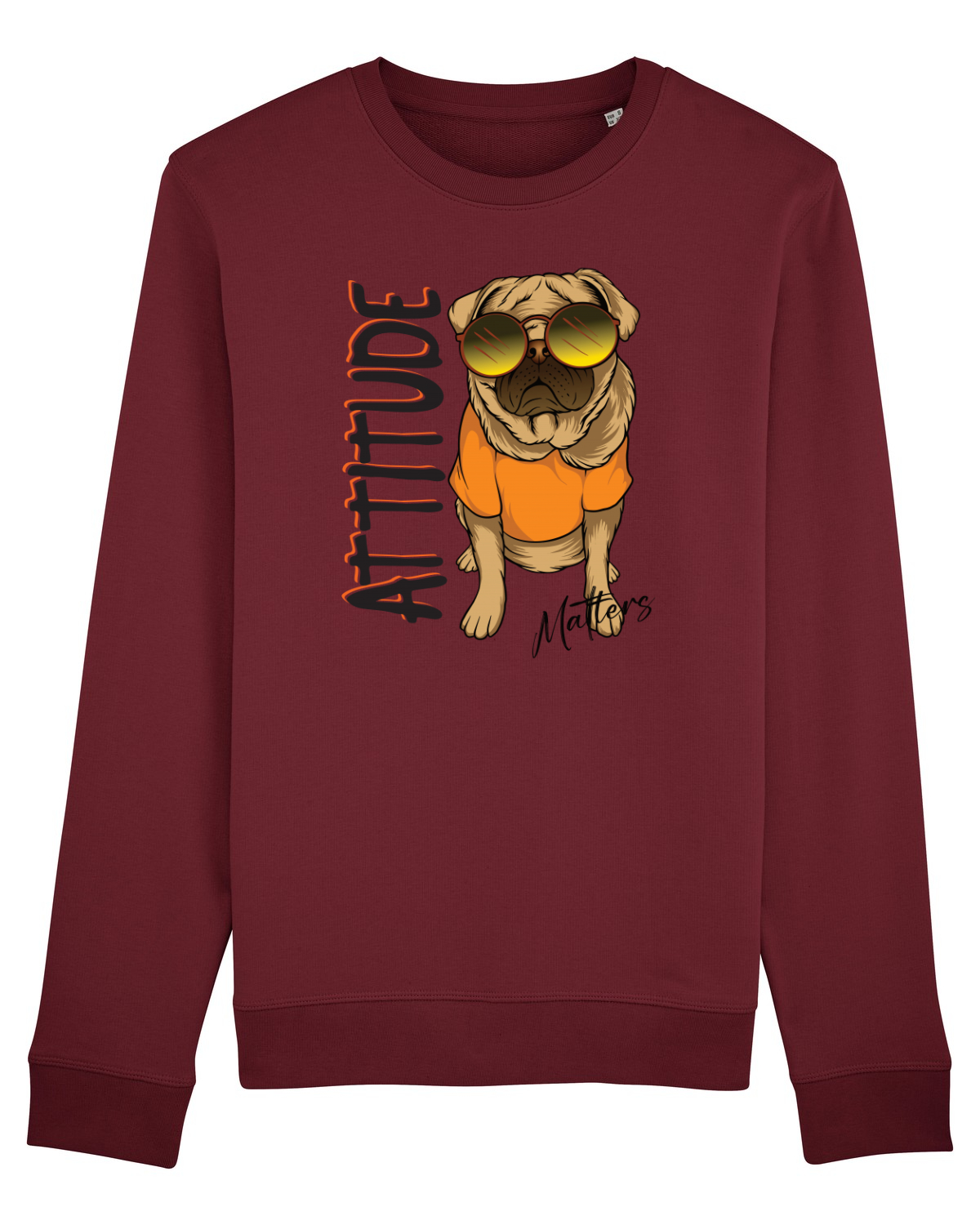 Bluză mânecă lungă Unisex Rise Burgundy