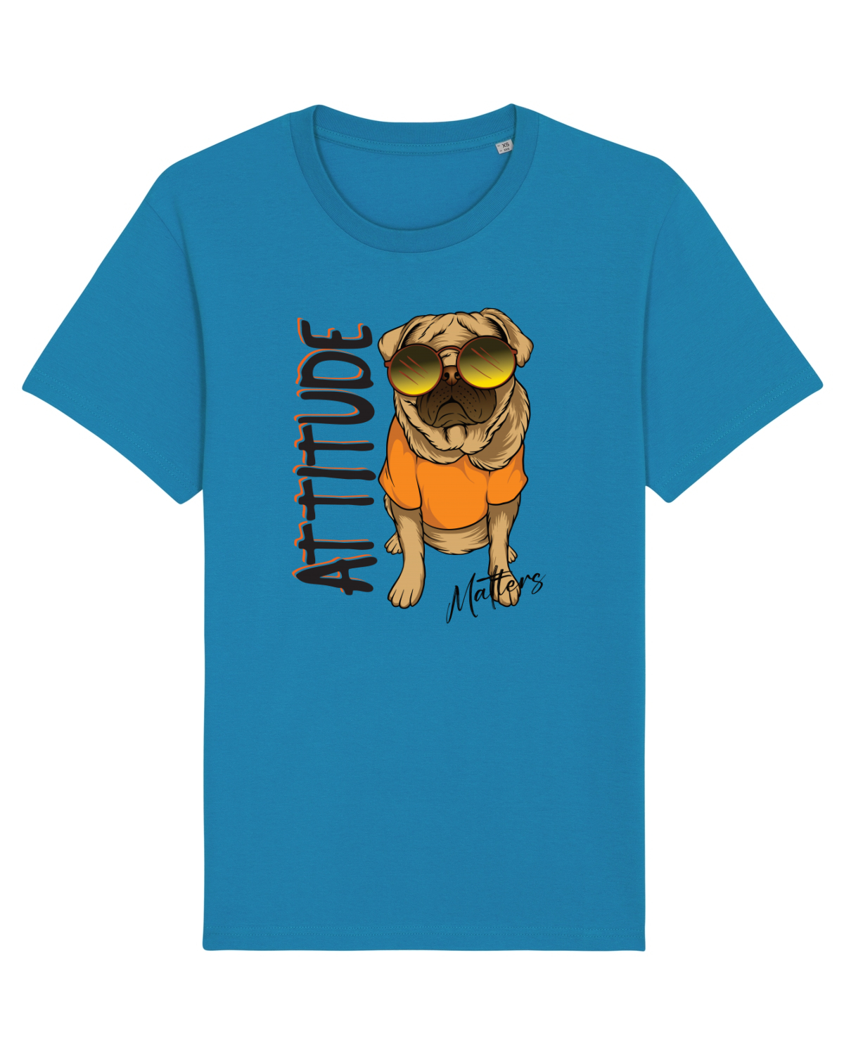 Tricou mânecă scurtă Unisex Rocker Azur