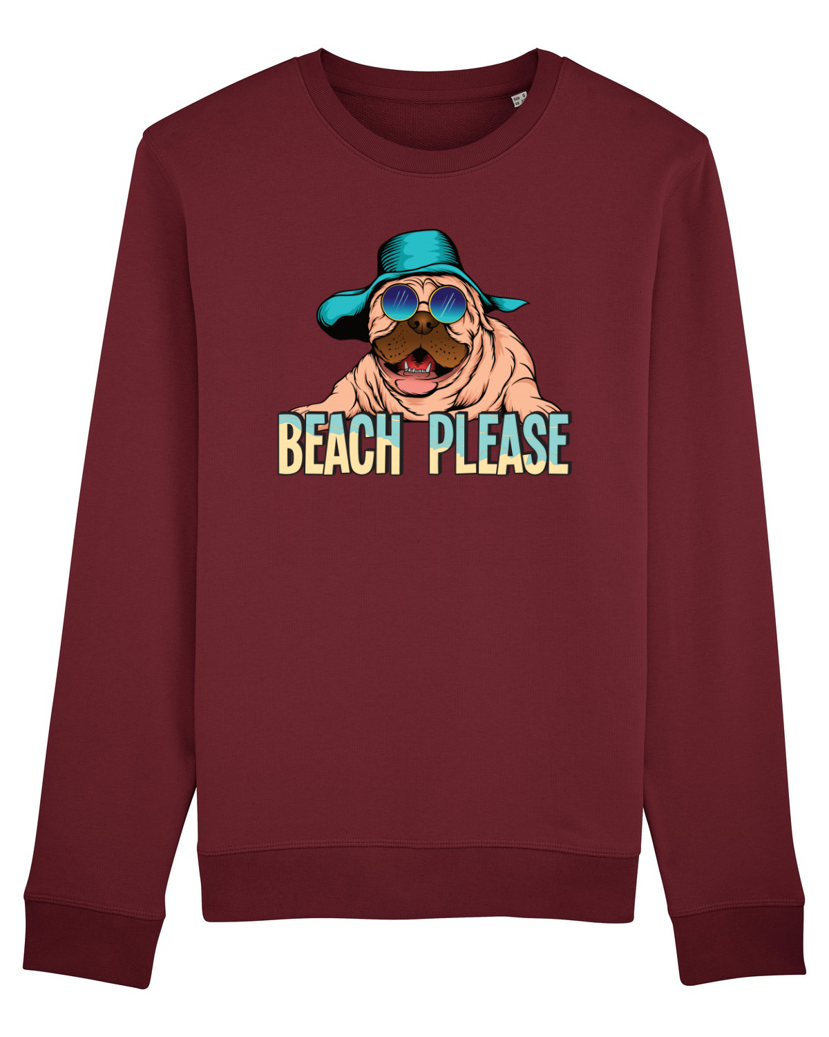 Bluză mânecă lungă Unisex Rise Burgundy