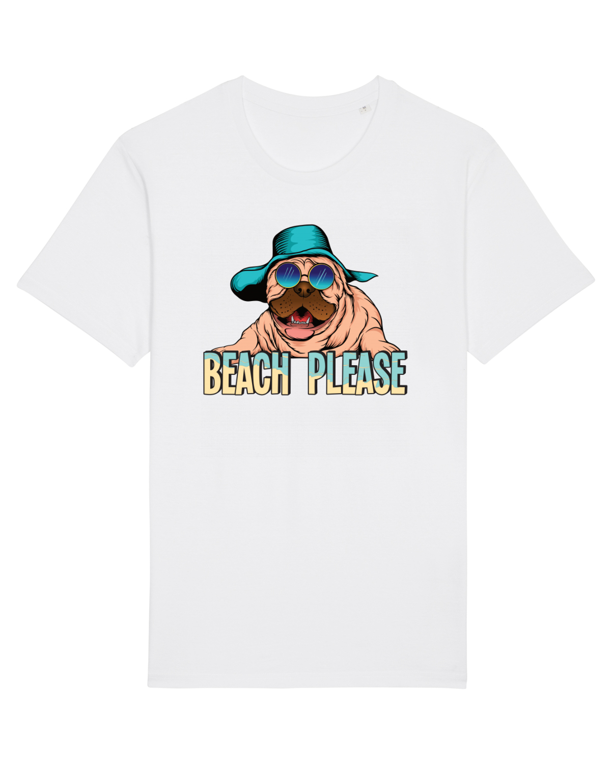 Tricou mânecă scurtă Unisex Rocker White