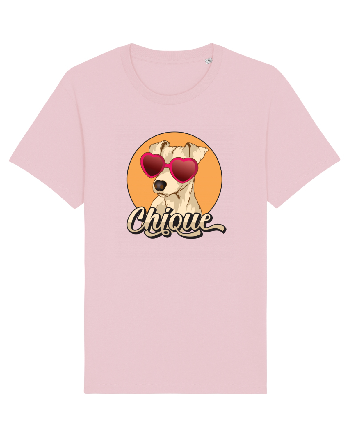 Tricou mânecă scurtă Unisex Rocker Cotton Pink