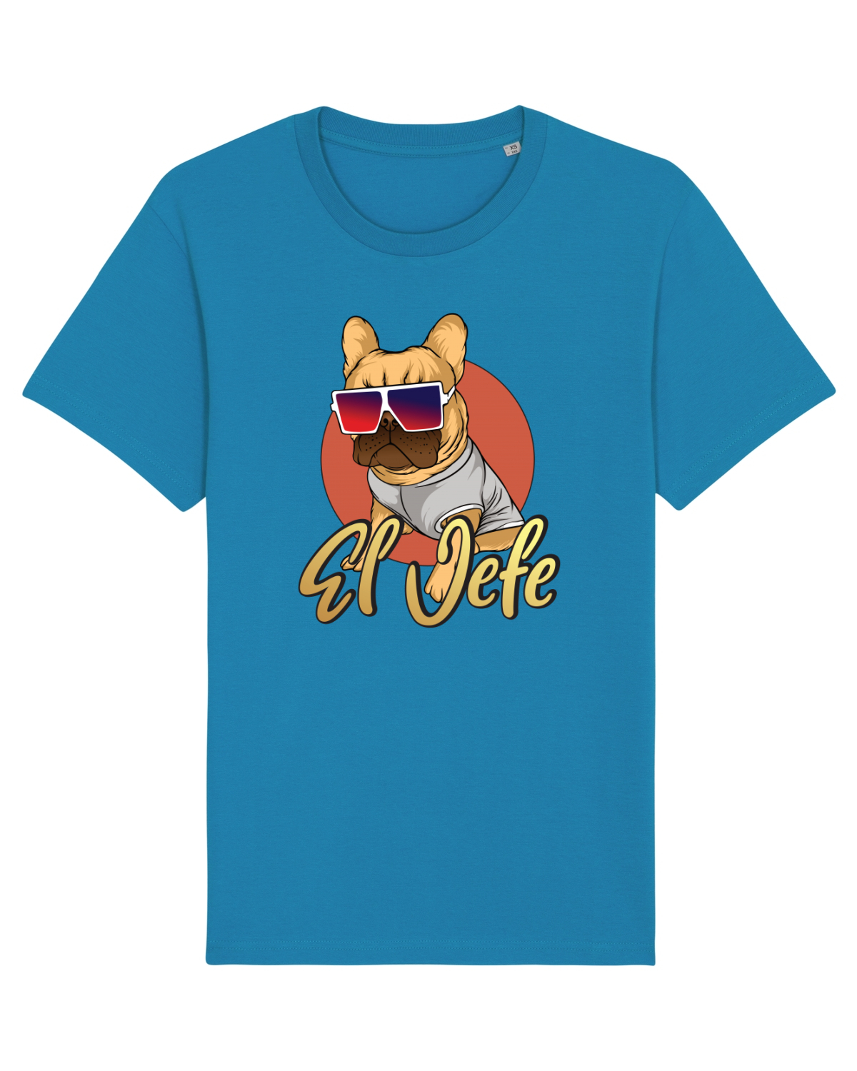 Tricou mânecă scurtă Unisex Rocker Azur