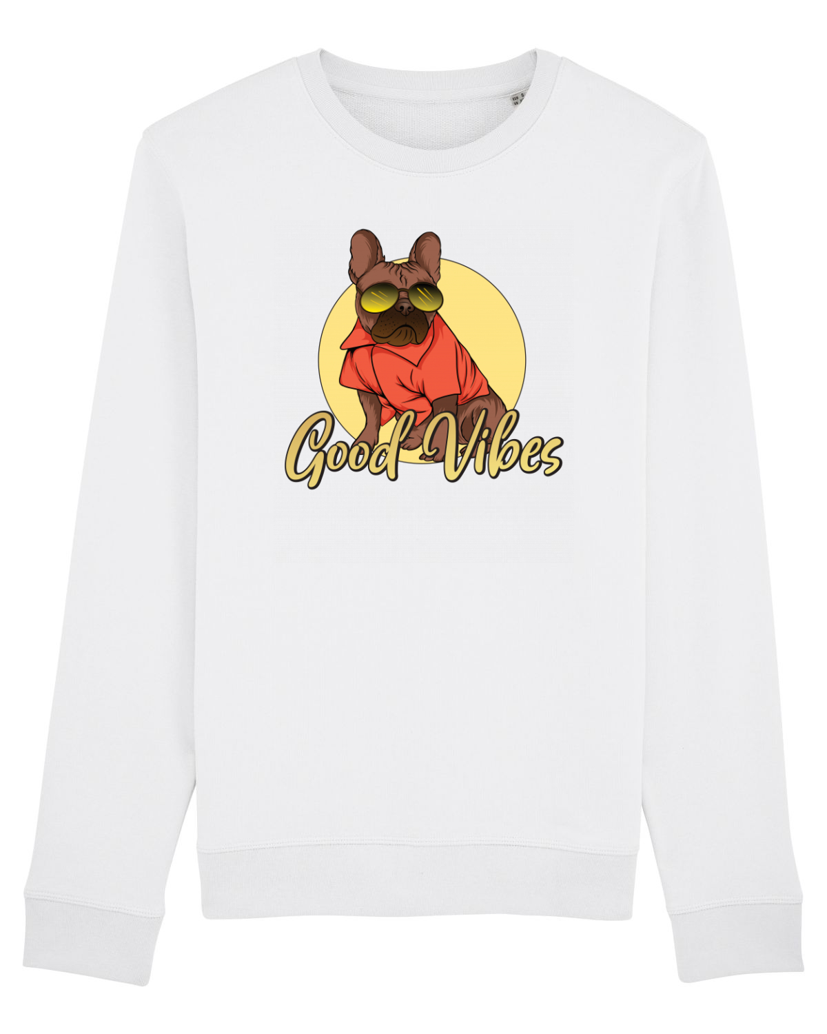 Bluză mânecă lungă Unisex Rise White