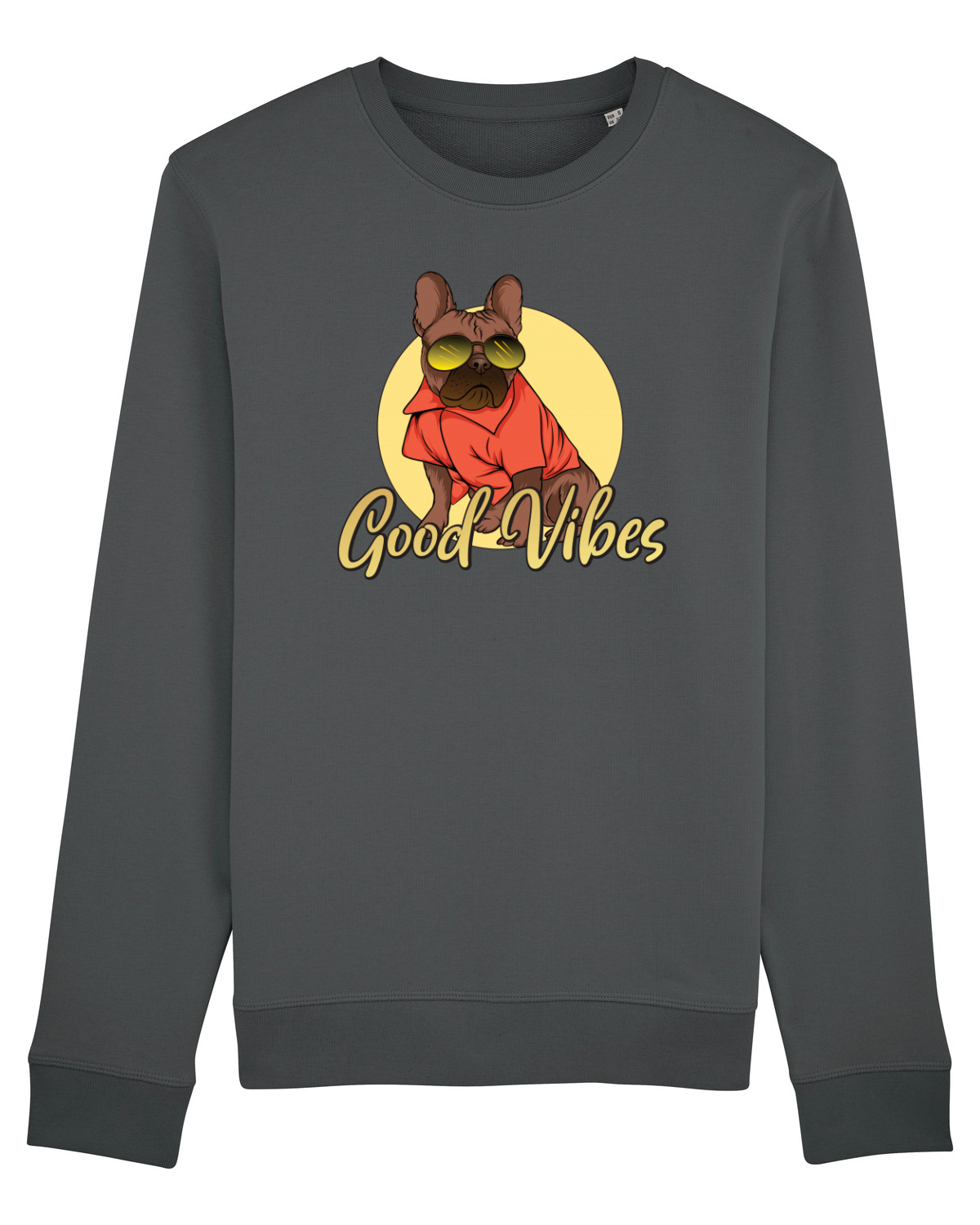 Bluză mânecă lungă Unisex Rise Anthracite