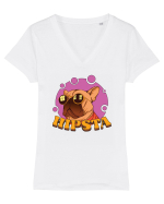 Cu atitudine - Hipsta Tricou mânecă scurtă guler V Damă Evoker