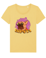 Cu atitudine - Hipsta Tricou mânecă scurtă guler larg fitted Damă Expresser