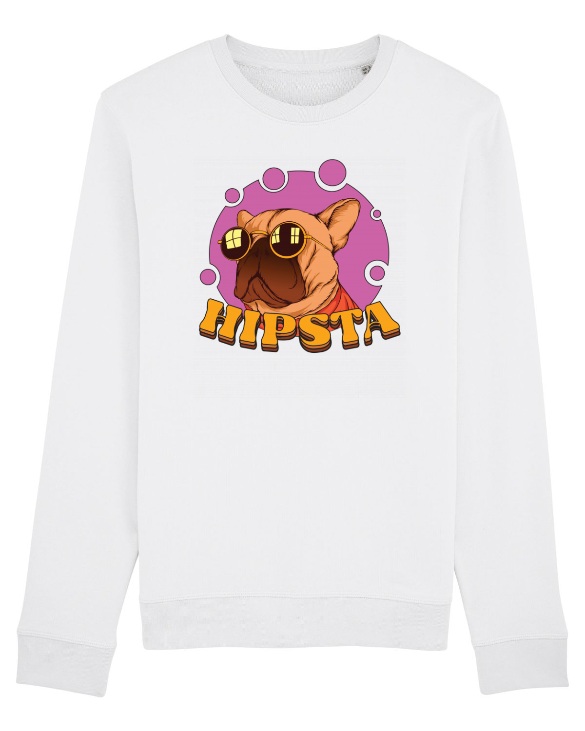 Bluză mânecă lungă Unisex Rise White