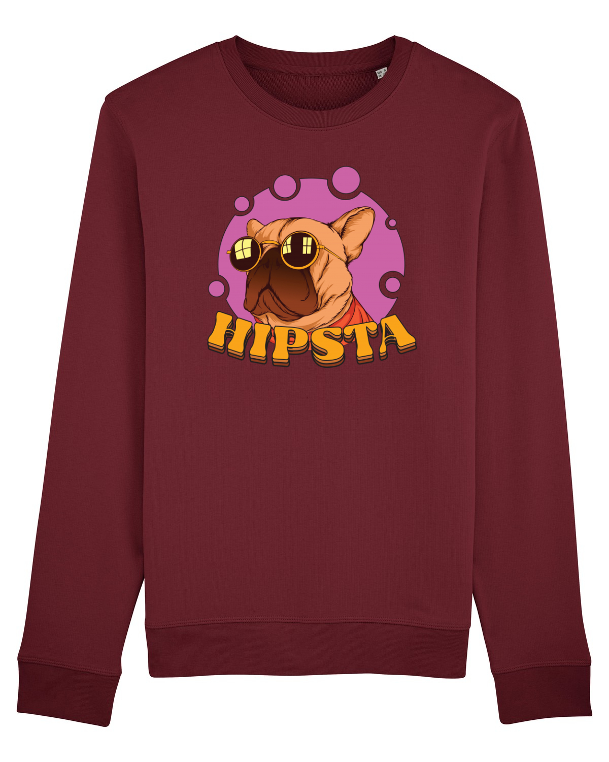 Bluză mânecă lungă Unisex Rise Burgundy