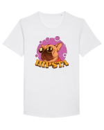Cu atitudine - Hipsta Tricou mânecă scurtă guler larg Bărbat Skater