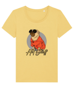 Cu atitudine - Hot stuff Tricou mânecă scurtă guler larg fitted Damă Expresser