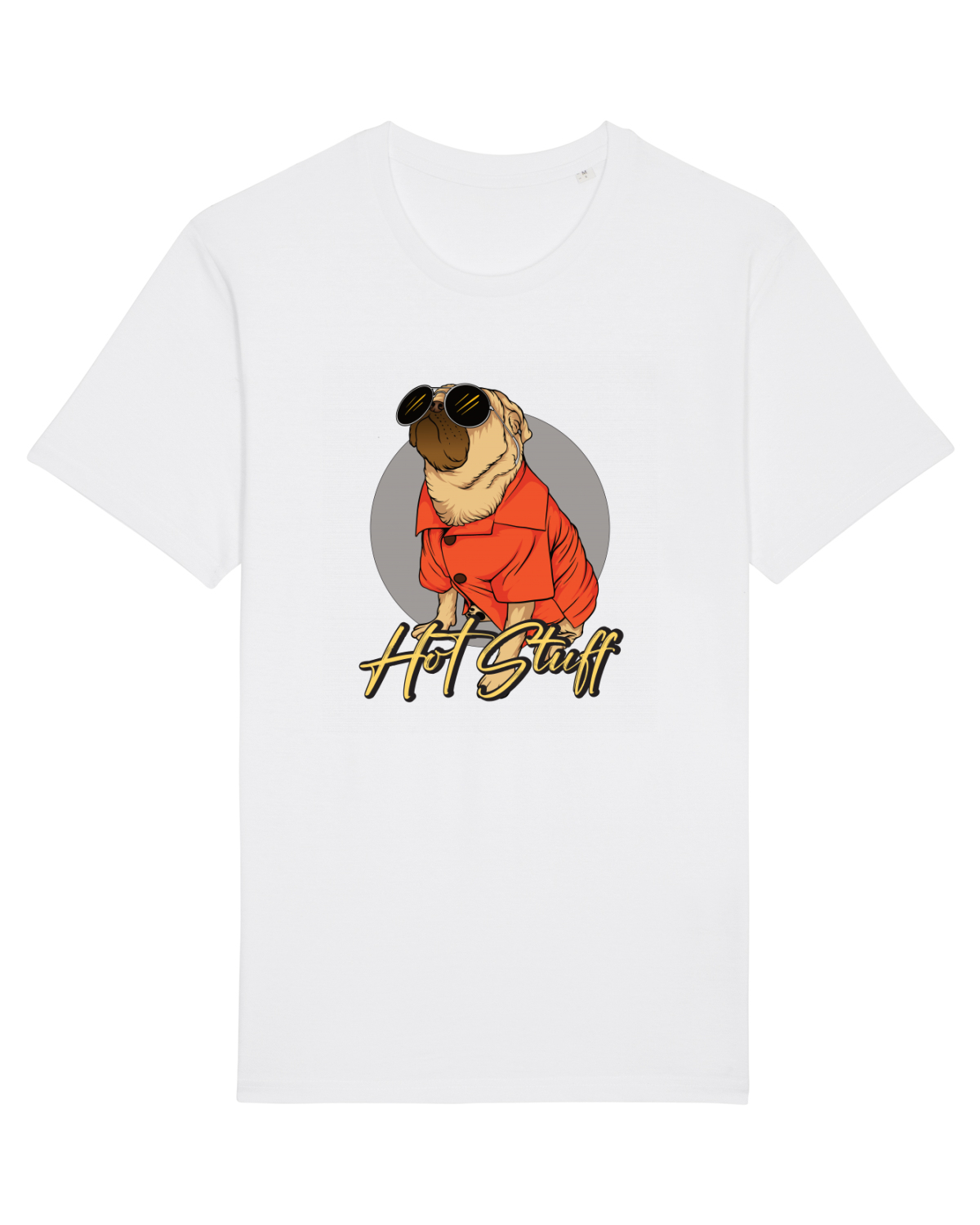 Tricou mânecă scurtă Unisex Rocker White