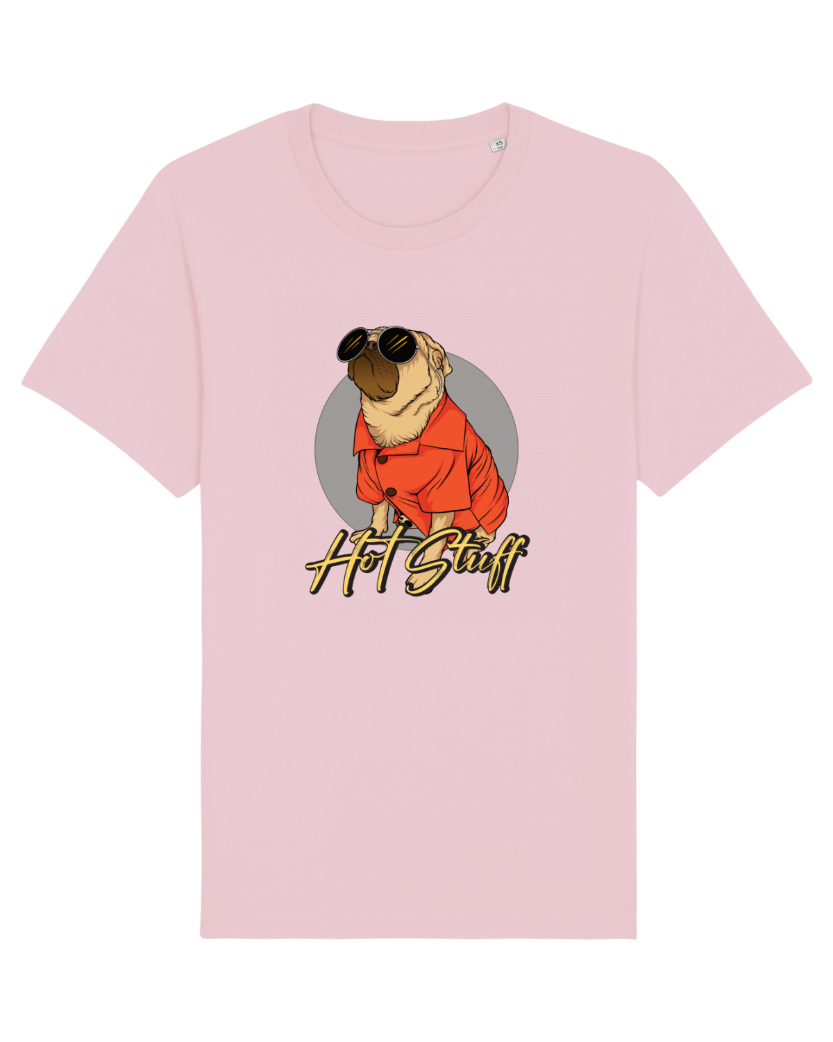 Tricou mânecă scurtă Unisex Rocker Cotton Pink