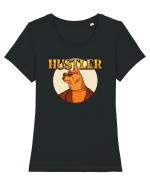 Cu atitudine - Hustler Tricou mânecă scurtă guler larg fitted Damă Expresser