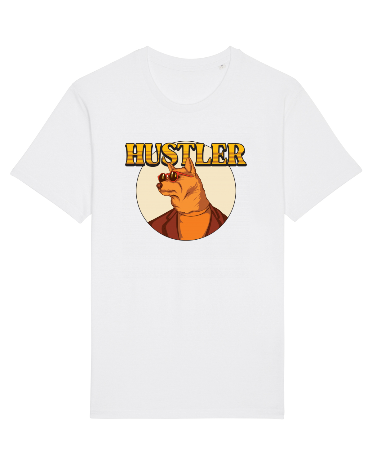 Tricou mânecă scurtă Unisex Rocker White