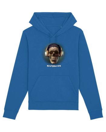 Craniu cu casti - skullphones 01 Royal Blue