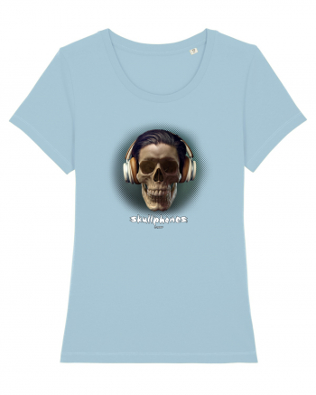 Craniu cu casti - skullphones 01 Sky Blue