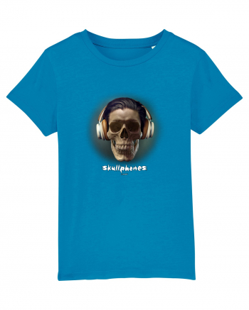 Craniu cu casti - skullphones 01 Azur