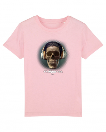 Craniu cu casti - skullphones 01 Cotton Pink