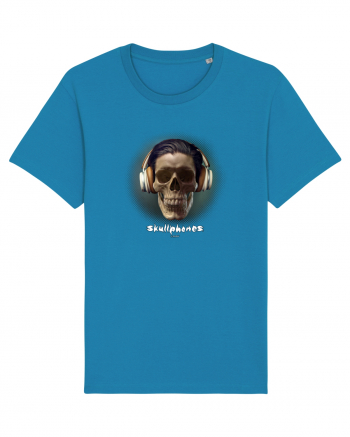 Craniu cu casti - skullphones 01 Azur