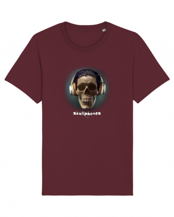 Craniu cu casti - skullphones 01 Burgundy