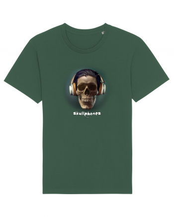 Craniu cu casti - skullphones 01 Bottle Green