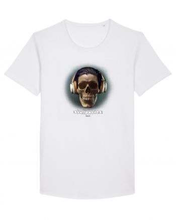 Craniu cu casti - skullphones 01 White